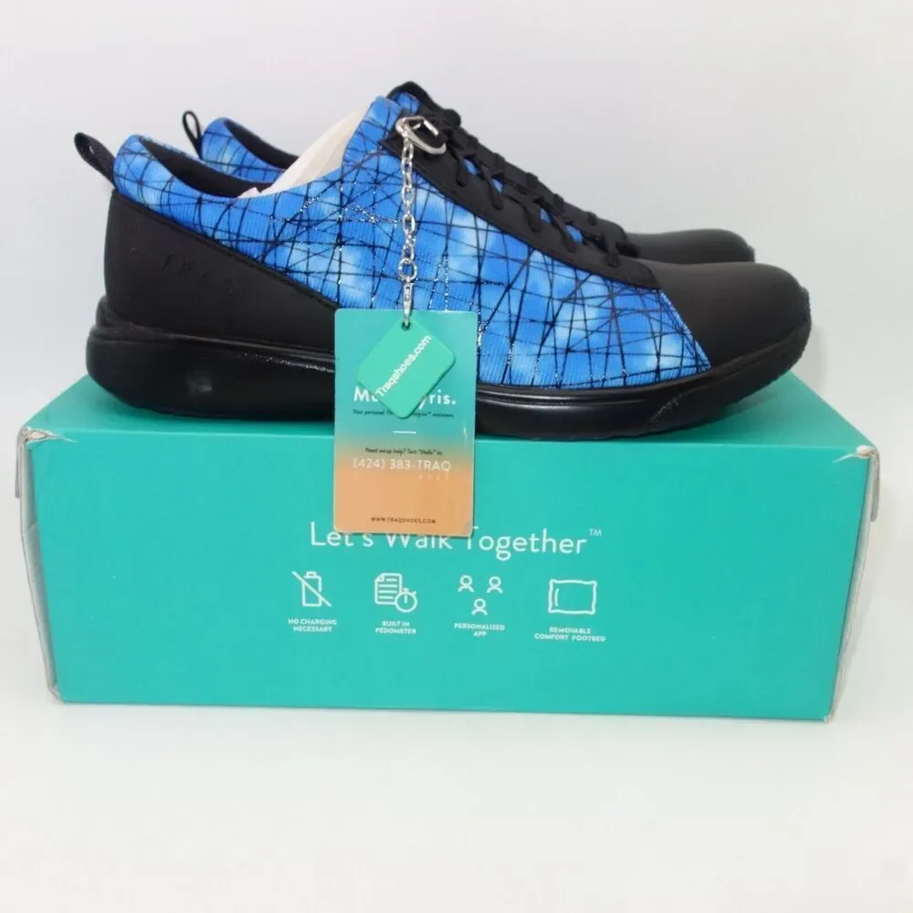 NEW Alegria Traq Qest Lace Up Smart Walking Shoes Blue Size 40 Women's 9.5-10